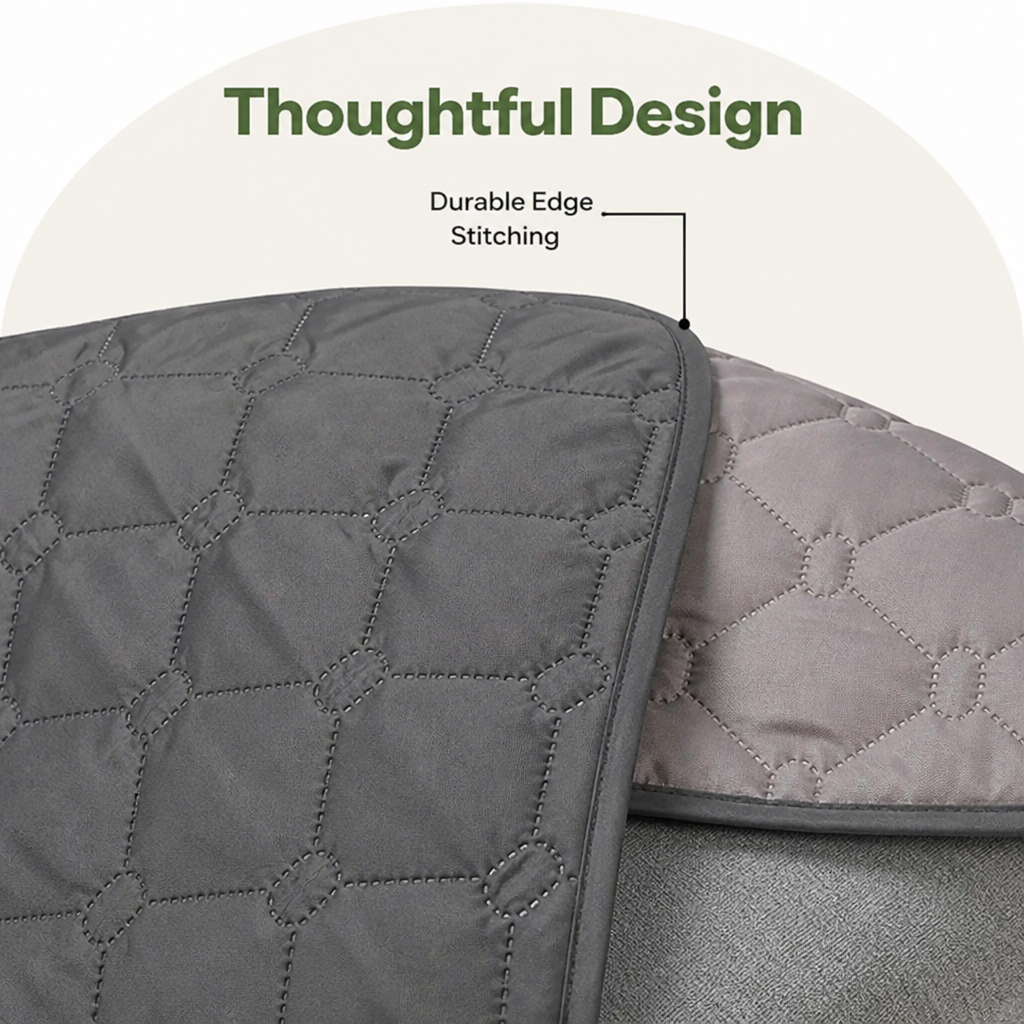 DogBedHouse Double-Sided Waterproof & Reversible Plaid Sofa & Bed Cover (Machine Washable)