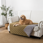 DogBedHouse Double-Sided Waterproof & Reversible Plaid Sofa & Bed Cover (Machine Washable)