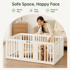 DogBedHouse Double Suction & Buckle Washable Pet Playpen (60cm Height)