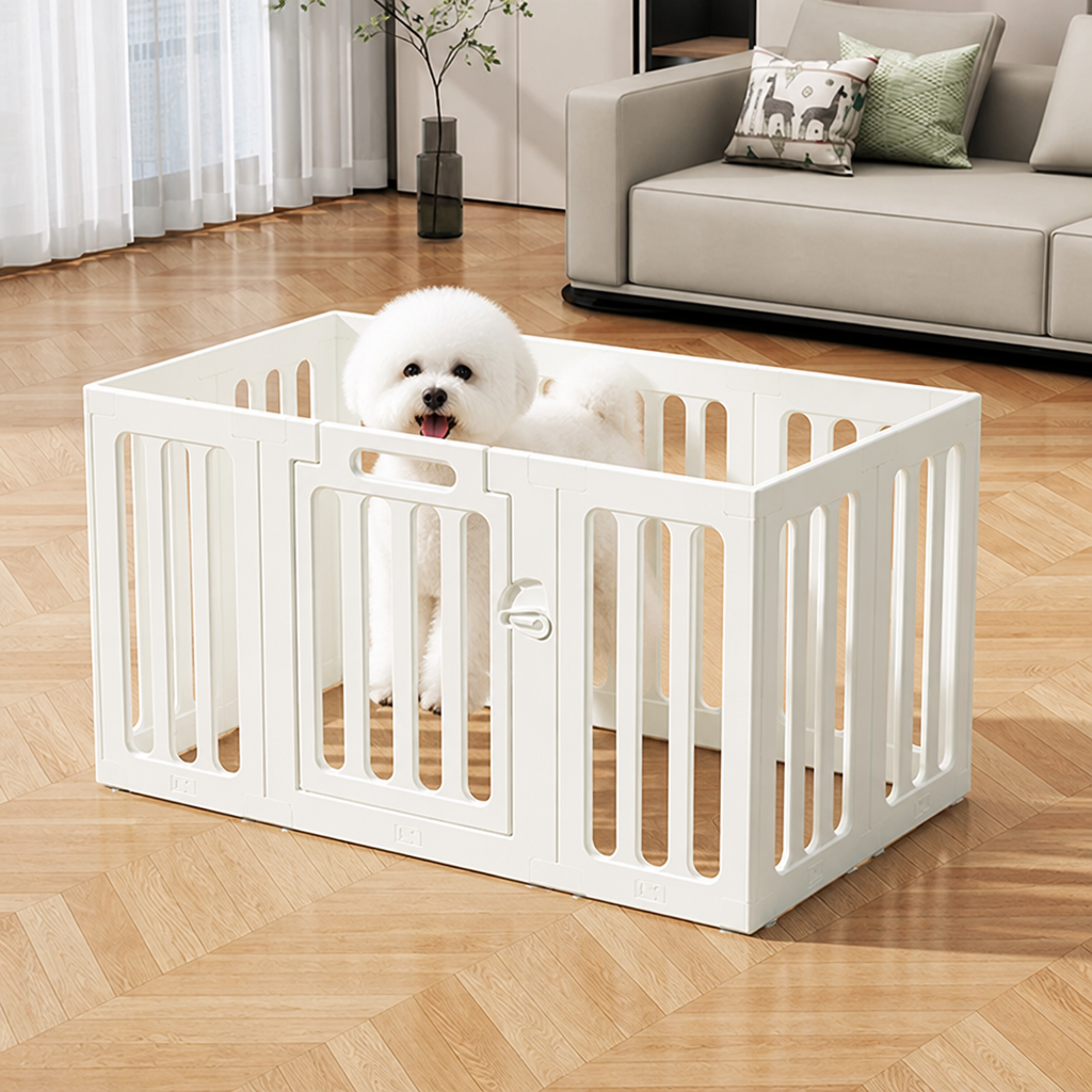 DogBedHouse Double Suction & Buckle Washable Pet Playpen (60cm Height)