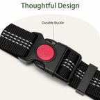 DogBedHouse Dual-Safety Shock-Absorbing Dog Car Seat Belt (Adjustable 16-26 in)