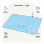 DogBedHouse Dual-Sided Ice Silk Cooling Pet Mat (Machine Washable)