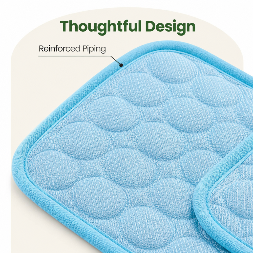 DogBedHouse Dual-Sided Ice Silk Cooling Pet Mat (Machine Washable)