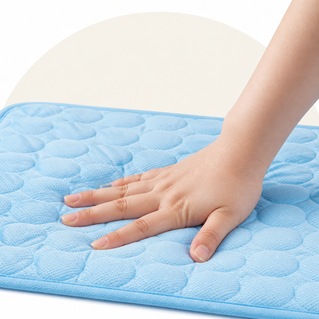 DogBedHouse Dual-Sided Ice Silk Cooling Pet Mat (Machine Washable)