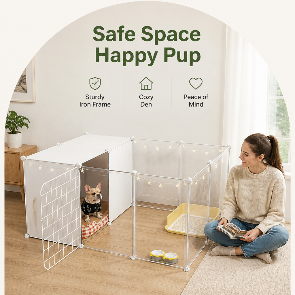 DogBedHouse Durable Iron Isolation Gate