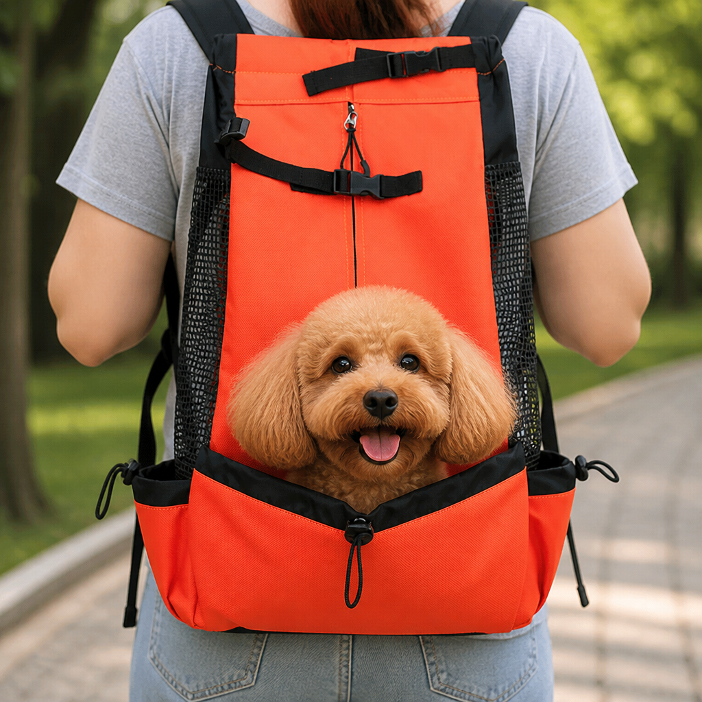 DogBedHouse Durable Nylon & Breathable Mesh Dog Carrier Backpack