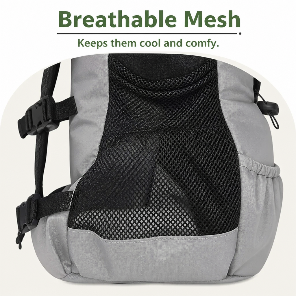 DogBedHouse Durable Nylon & Breathable Mesh Dog Carrier Backpack