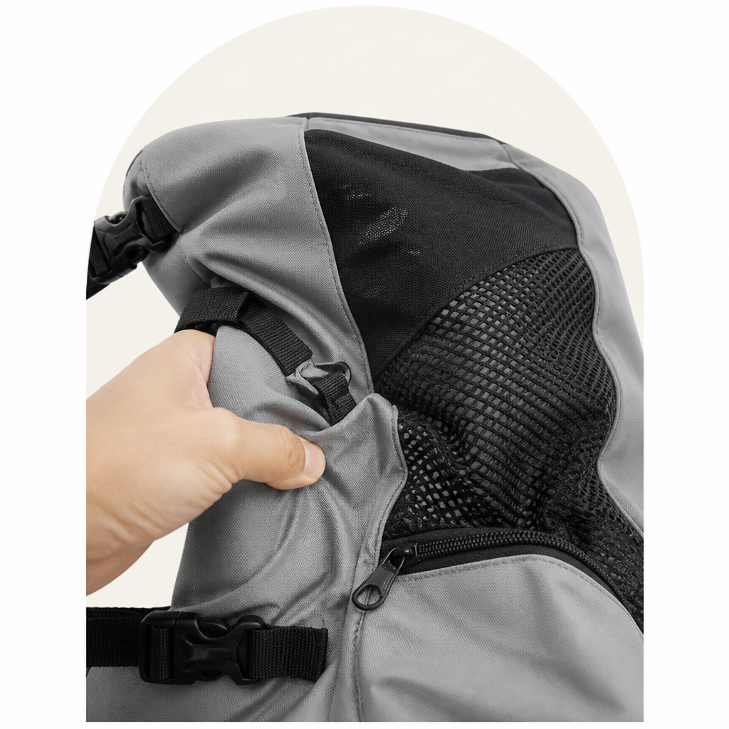 DogBedHouse Durable Nylon & Breathable Mesh Dog Carrier Backpack