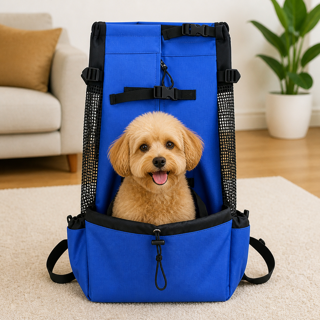 DogBedHouse Durable Nylon & Breathable Mesh Dog Carrier Backpack