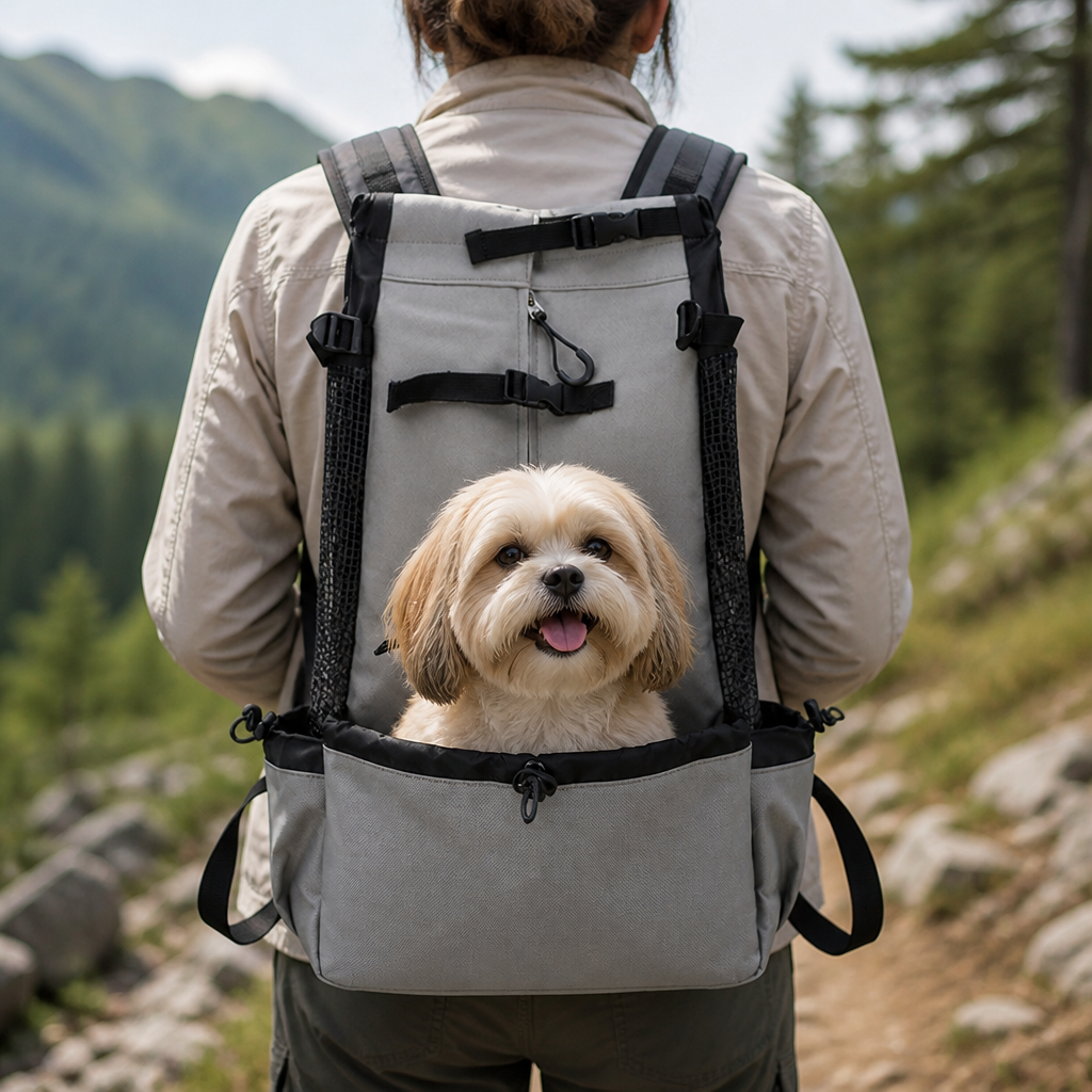 DogBedHouse Durable Nylon & Breathable Mesh Dog Carrier Backpack
