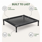 DogBedHouse Durable Outdoor Foldable Mesh Dog Bed (Washable)