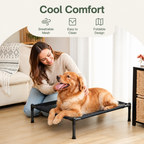 DogBedHouse Durable Outdoor Foldable Mesh Dog Bed (Washable)