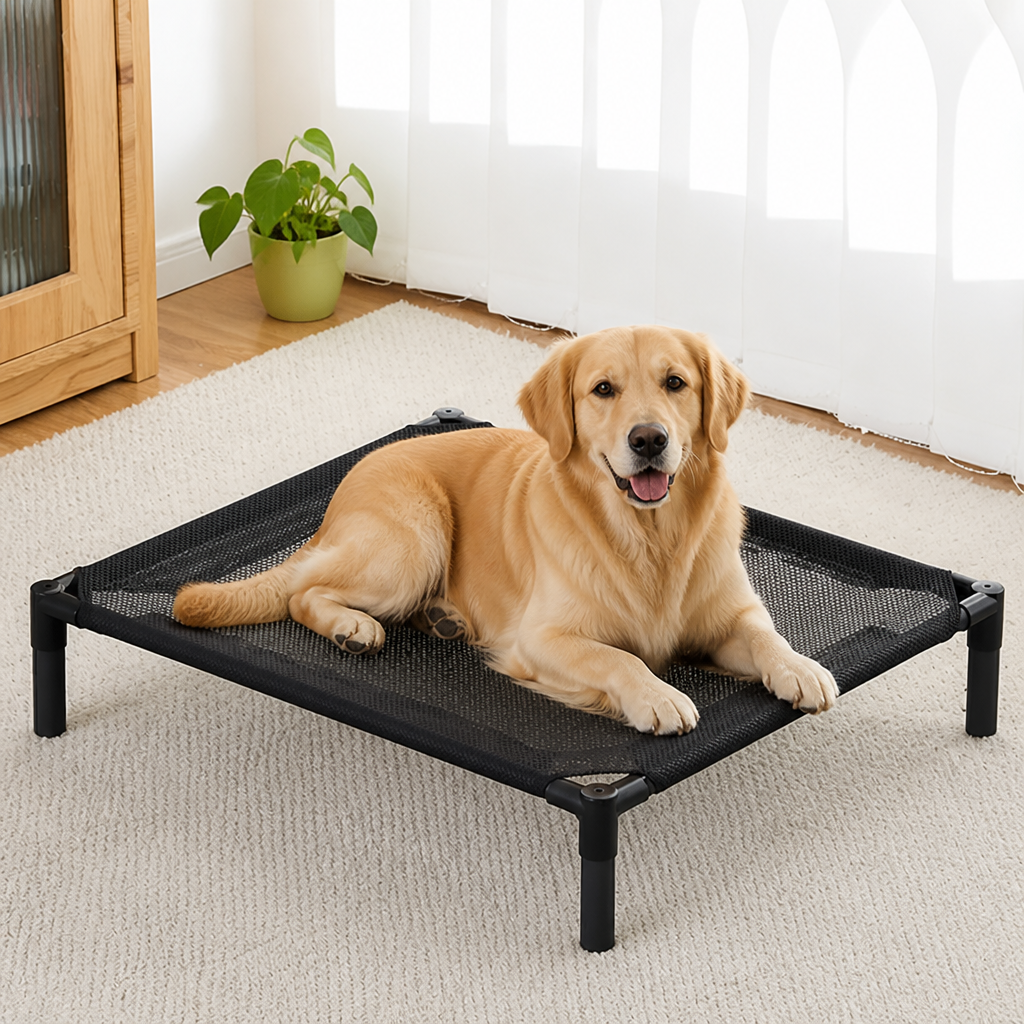 DogBedHouse Durable Outdoor Foldable Mesh Dog Bed (Washable)
