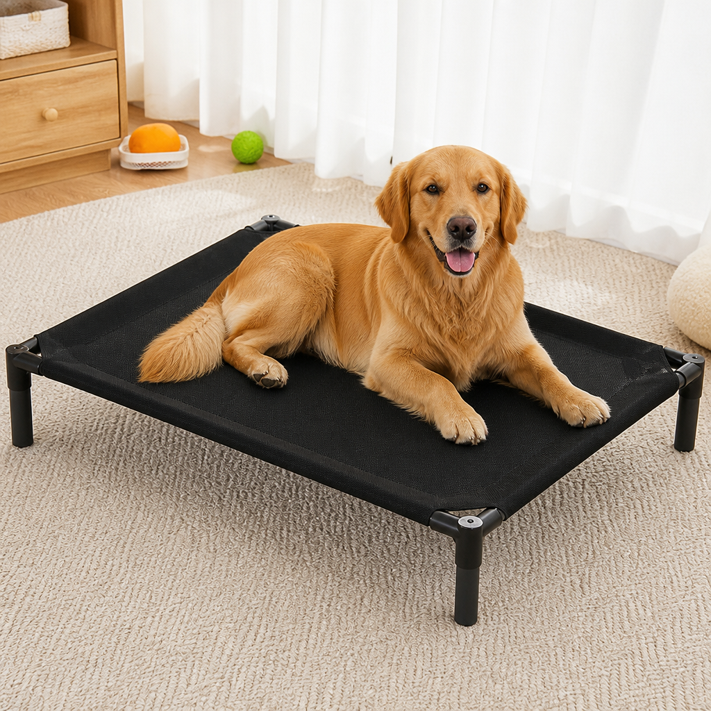 DogBedHouse Durable Outdoor Foldable Mesh Dog Bed (Washable)