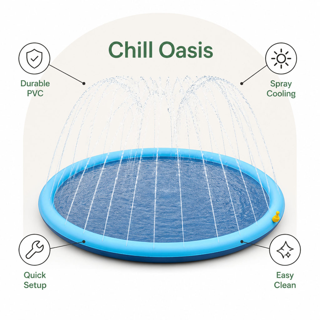 DogBedHouse Durable PVC & Easy-Clean Pet Pool