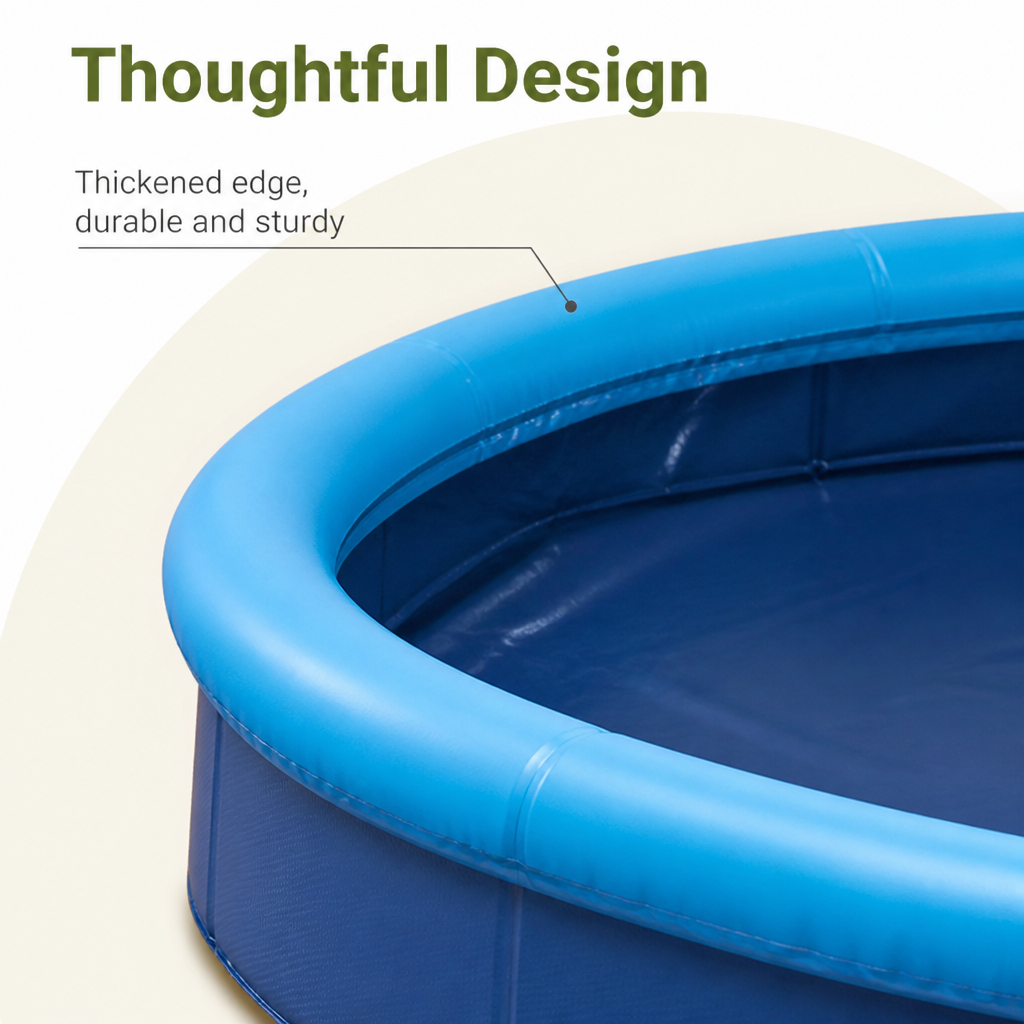 DogBedHouse Durable PVC & Easy-Clean Pet Pool