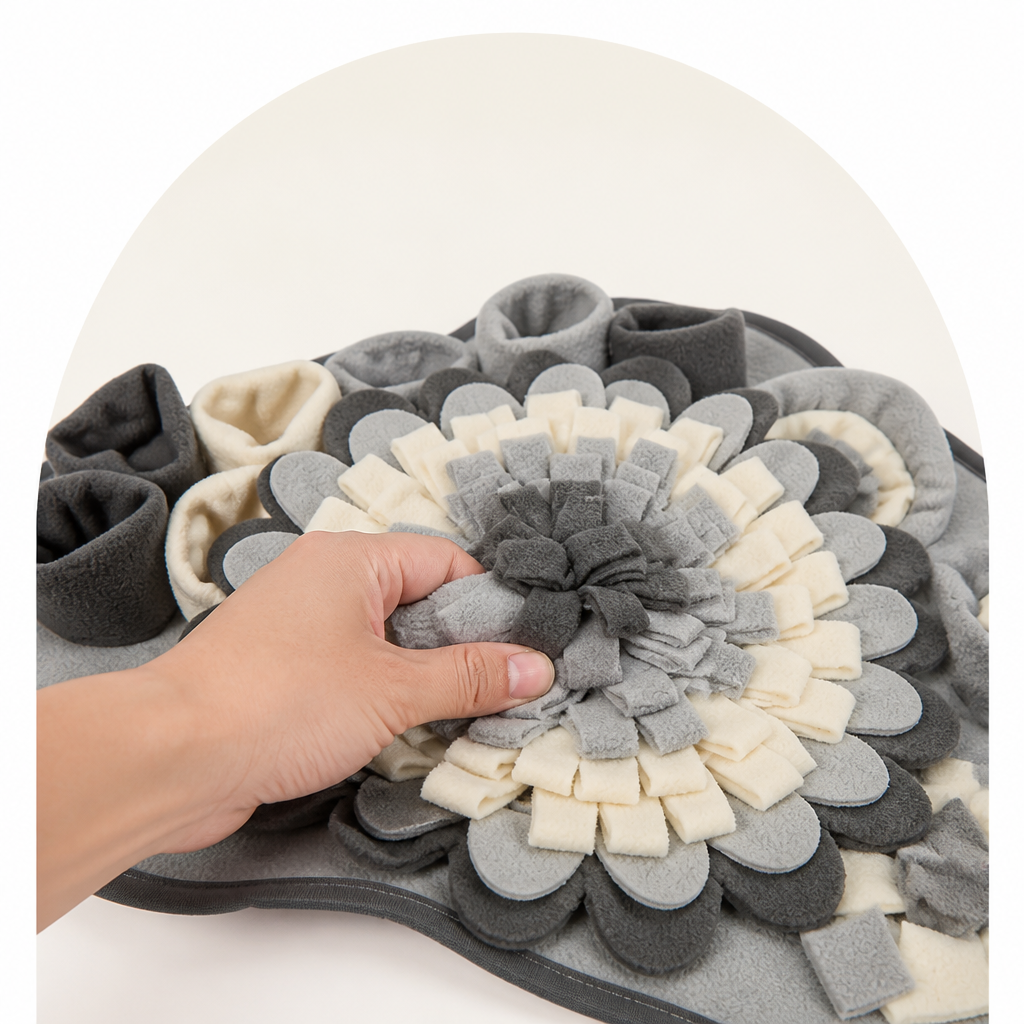 DogBedHouse Durable Polyester Interactive Slow-Feed Dog Snuffle Mat