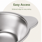 DogBedHouse Elevated 15° Tilt Stainless Steel Cat Bowl