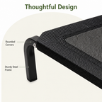 DogBedHouse Elevated Breathable Mesh Dog Bed (Foldable Canopy)