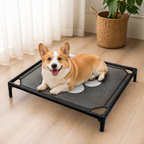DogBedHouse Elevated Breathable Mesh Dog Bed (Guardrail)