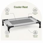 DogBedHouse Elevated Breathable Mesh Pet Bed (Removable Cover)