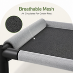 DogBedHouse Elevated Breathable Mesh Pet Bed (Removable Cover)