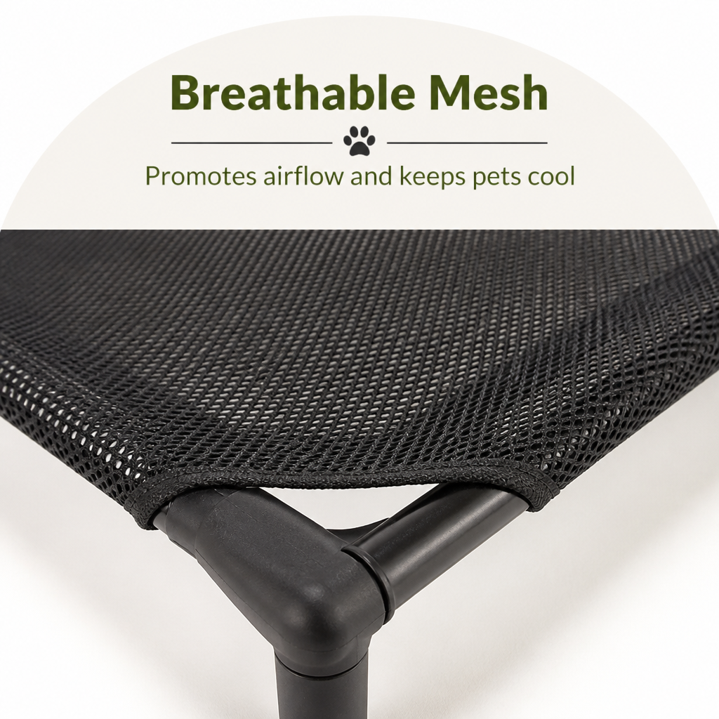 DogBedHouse Elevated Cooling Mesh Dog Bed