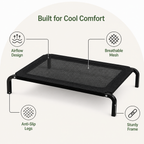 DogBedHouse Elevated & Foldable Canopy Dog Bed