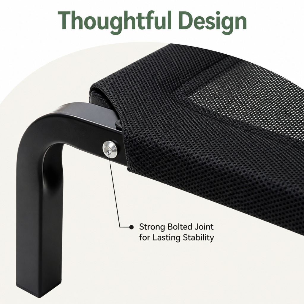 DogBedHouse Elevated & Foldable Canopy Dog Bed