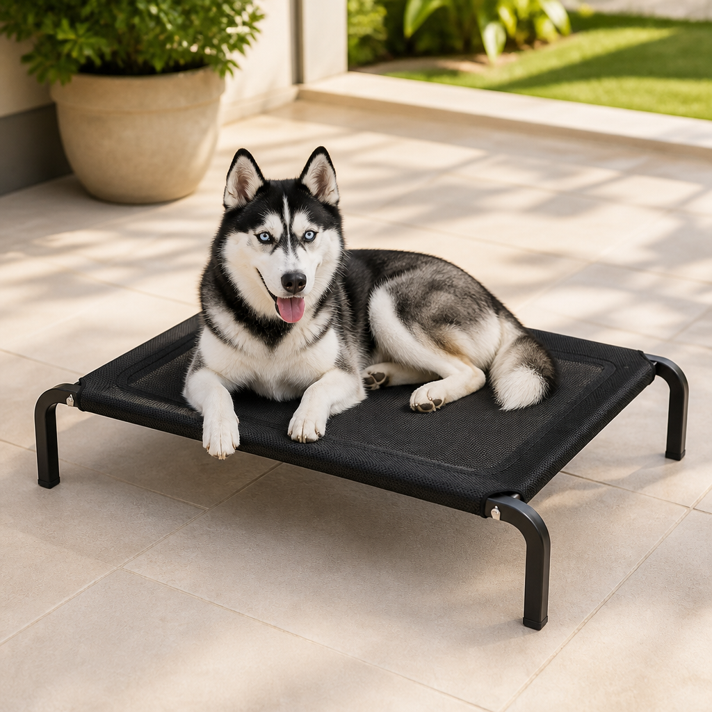 DogBedHouse Elevated & Foldable Canopy Dog Bed