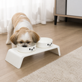 DogBedHouse Elevated Stainless Steel Double-Bowl Pet Feeder (Small-Medium)