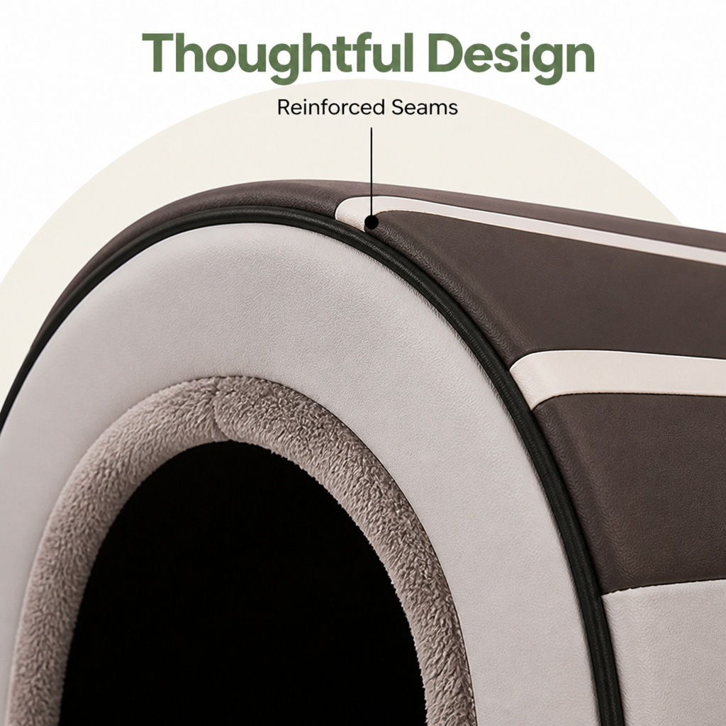 DogBedHouse Enclosed Foldable Cave Dog Bed (Removable Nest)
