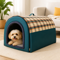 DogBedHouse Enclosed Foldable Cave Dog Bed (Removable Nest)