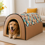 DogBedHouse Enclosed Foldable Cave Dog Bed (Removable Nest)