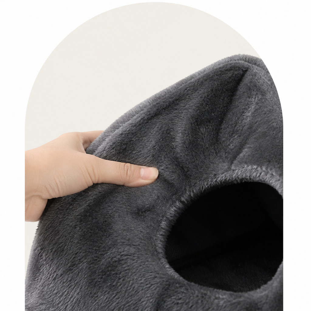 DogBedHouse Enclosed Plush Triangle Cat Nest