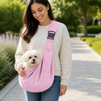 DogBedHouse Ergonomic Hands‑Free Crossbody Pet Sling Carrier (Fits Pets Up To 14.3 lb)