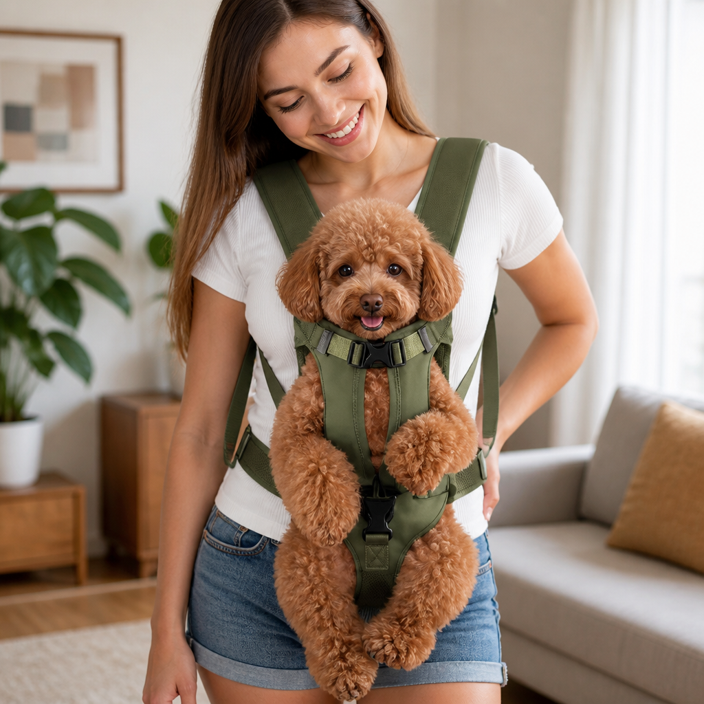DogBedHouse Ergonomic Padded & Adjustable Straps Front Carrier Backpack