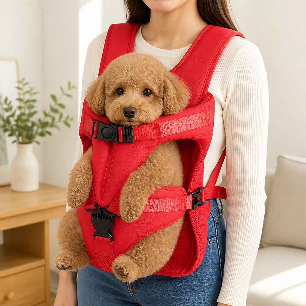 DogBedHouse Ergonomic Padded & Adjustable Straps Front Carrier Backpack