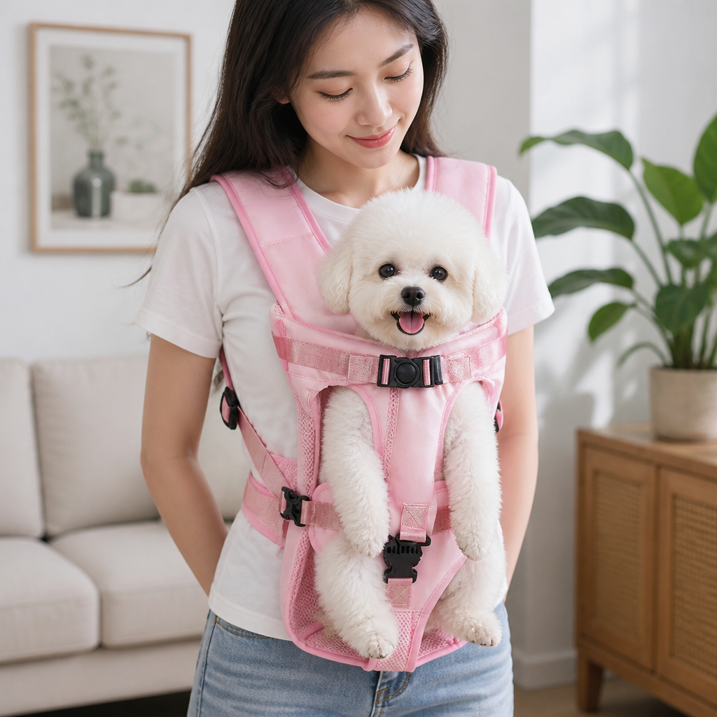 DogBedHouse Ergonomic Padded & Adjustable Straps Front Carrier Backpack