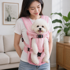 DogBedHouse Ergonomic Padded & Adjustable Straps Front Carrier Backpack