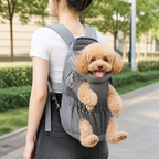 DogBedHouse Ergonomic Padded-Strap & Safety-Rope Dog Carrier Backpack