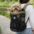 DogBedHouse Ergonomic Padded-Strap & Safety-Rope Dog Carrier Backpack