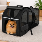 DogBedHouse Expandable Breathable Mesh Cat Carrier Backpack (Integrated Shade Cover)