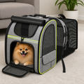 DogBedHouse Expandable Breathable Mesh Cat Carrier Backpack (Integrated Shade Cover)