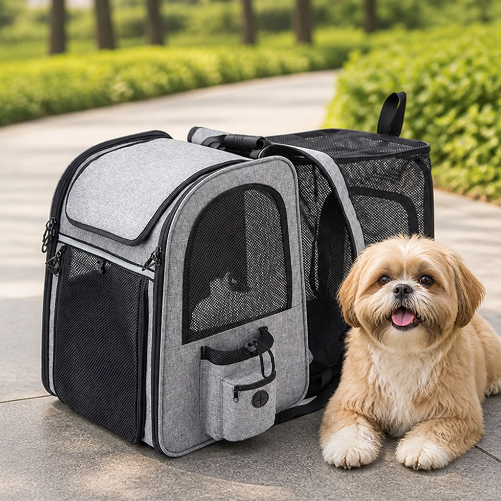 DogBedHouse Expandable & Foldable Breathable Pet Backpack