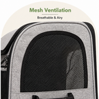DogBedHouse Expandable & Foldable Breathable Pet Backpack