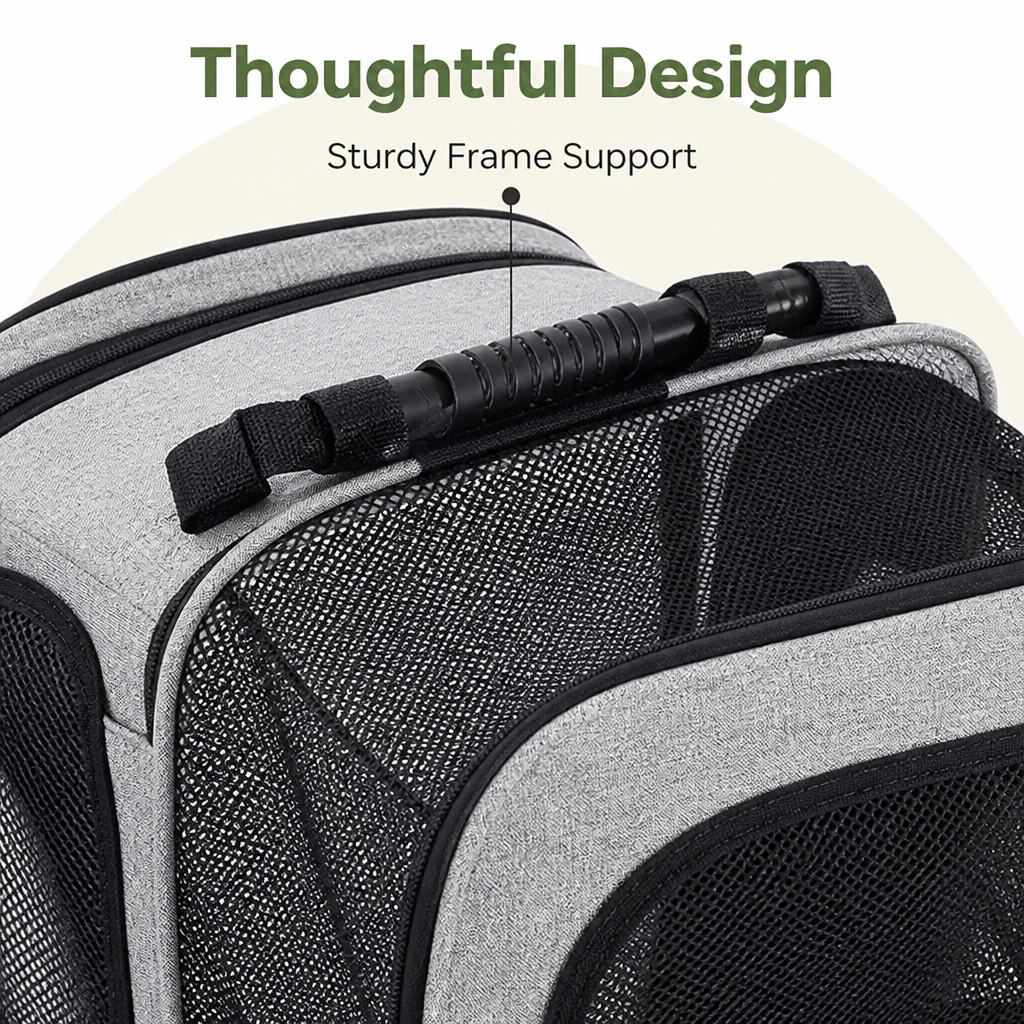 DogBedHouse Expandable & Foldable Breathable Pet Backpack