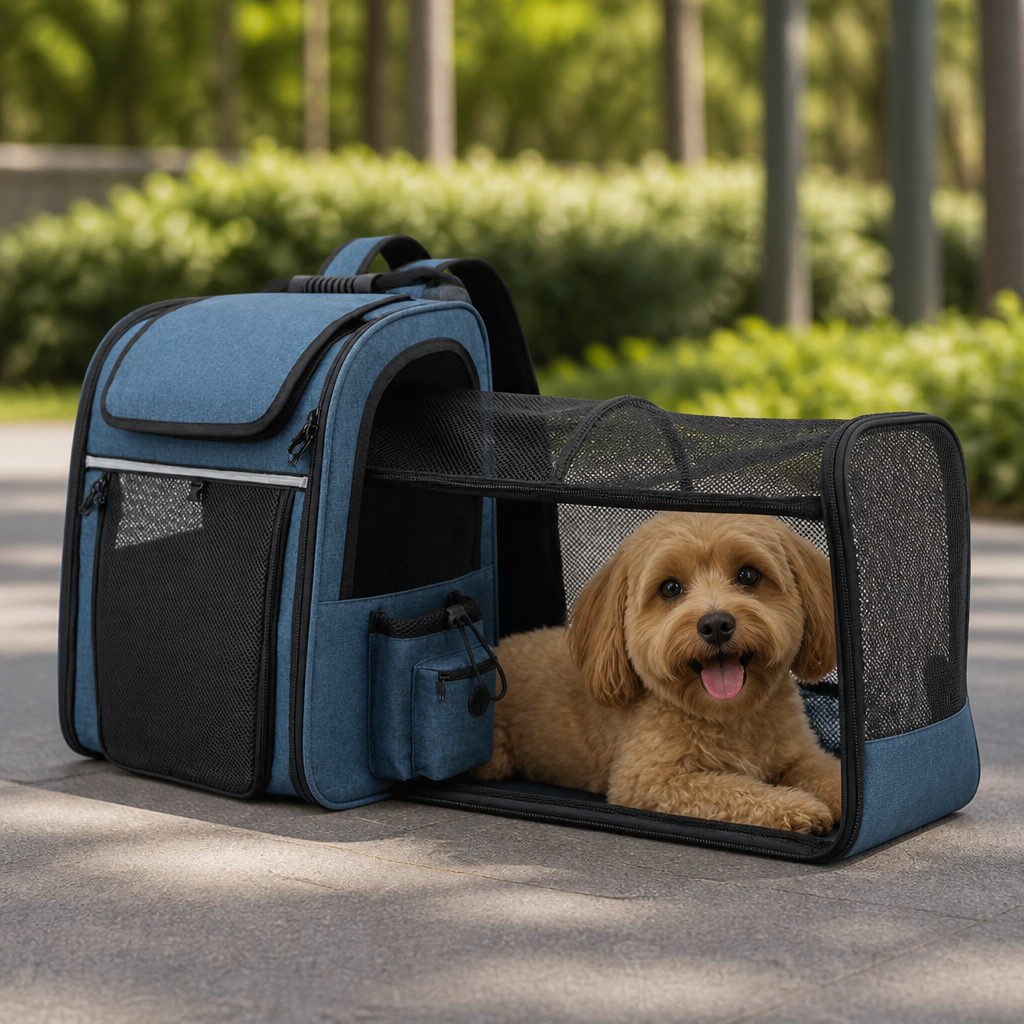 DogBedHouse Expandable & Foldable Breathable Pet Backpack
