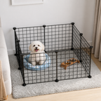 DogBedHouse Expandable & Modular Wire Mesh Dog Playpen