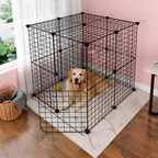 DogBedHouse Expandable & Modular Wire Mesh Dog Playpen